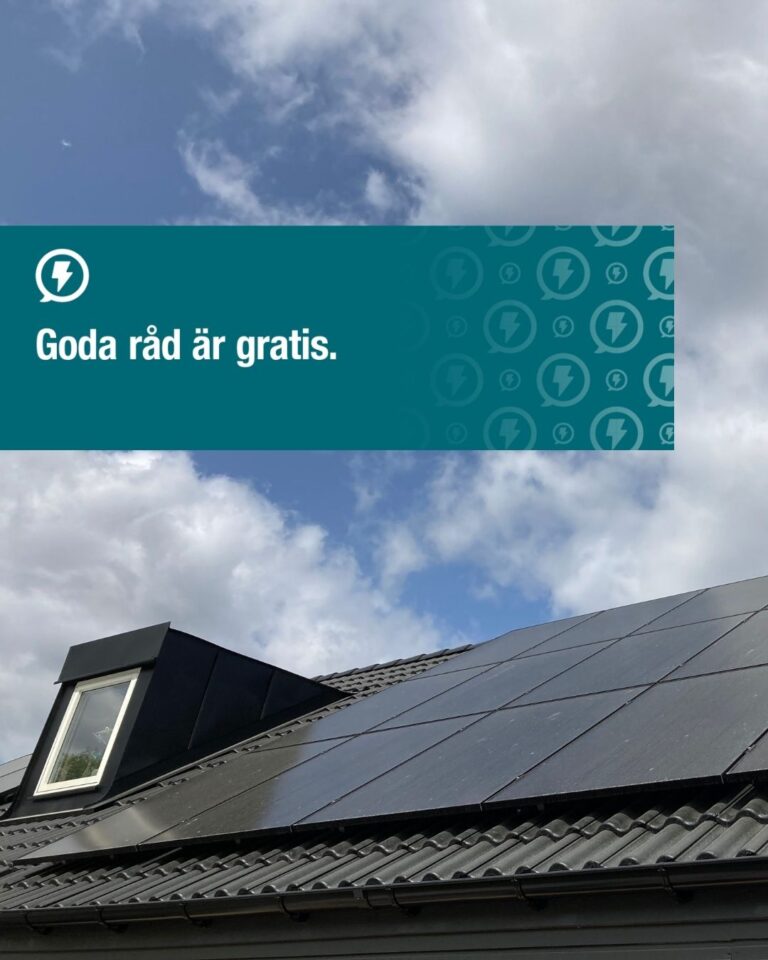 Solceller på villatak